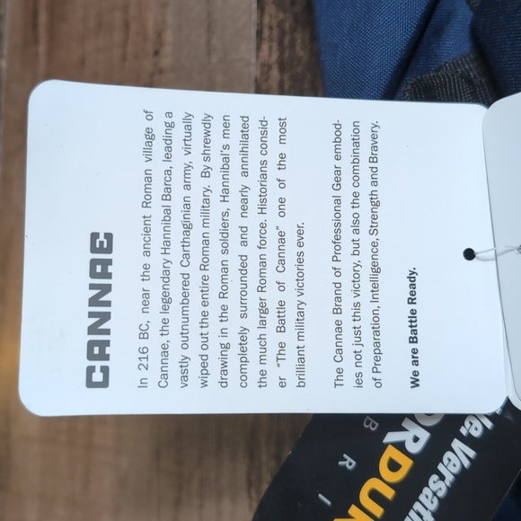 NWT Cannae The Sarcina Medius Cordura Backpack In Blue - Picture 5 of 14